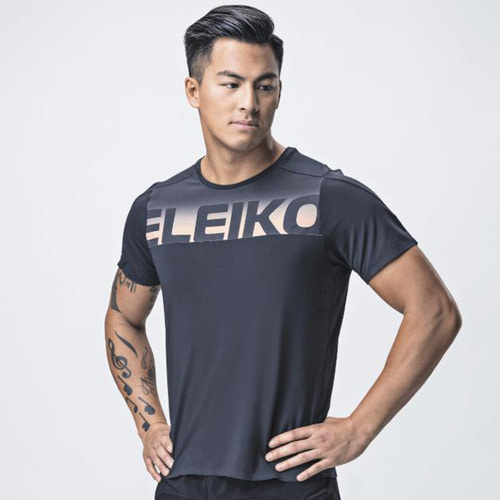 엘리코 엘리베이트 티셔츠 Jet 블랙 짐웨어 남자짐웨어 남자운동복 엘리코티셔츠